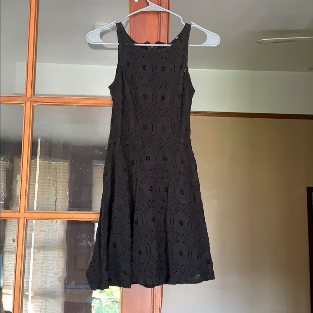 Black lace dress